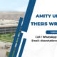 Amity University thesis writing help