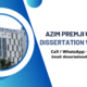 Azim Premji university dissertation writing help
