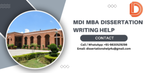 MDI MBA Dissertation Writing Help