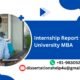 Internship Report for Christ University MBA.dissertationshelp4u