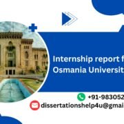 Internship report for Osmania University MBA.dissertationshelp4u
