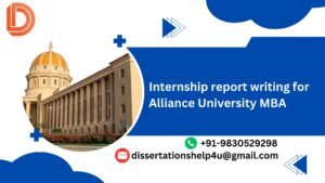 Internship report writing for Alliance University MBA.dissertationshelp4u
