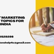 Latest Marketing Thesis Topics for PhD in India