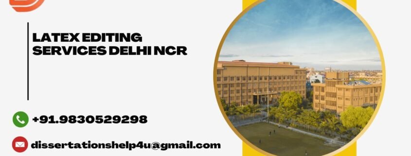 LaTeX editing services Delhi NCR
