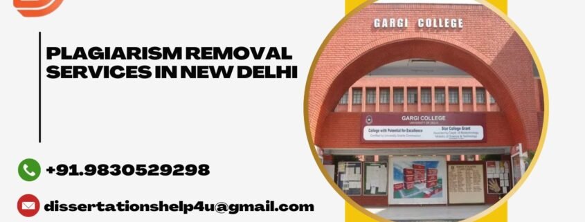 Plagiarism removal services in New Delhi