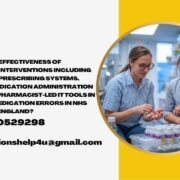 What is the effectiveness of electronic interventions including electronic prescribing systems, barcode medication administration (BCMA), and pharmacist-led IT tools in reducing medication errors in NHS settings in England?